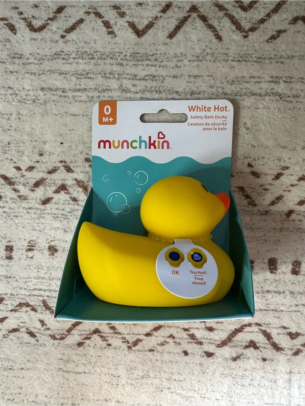 Munchkin Yellow and Orange White Hot Bath Duck